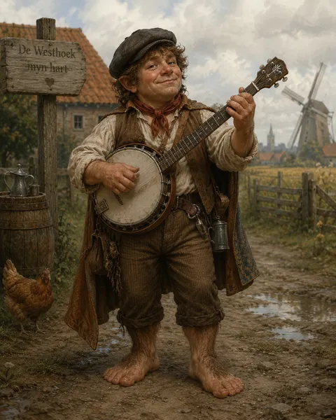 Portret van Banjo Bob